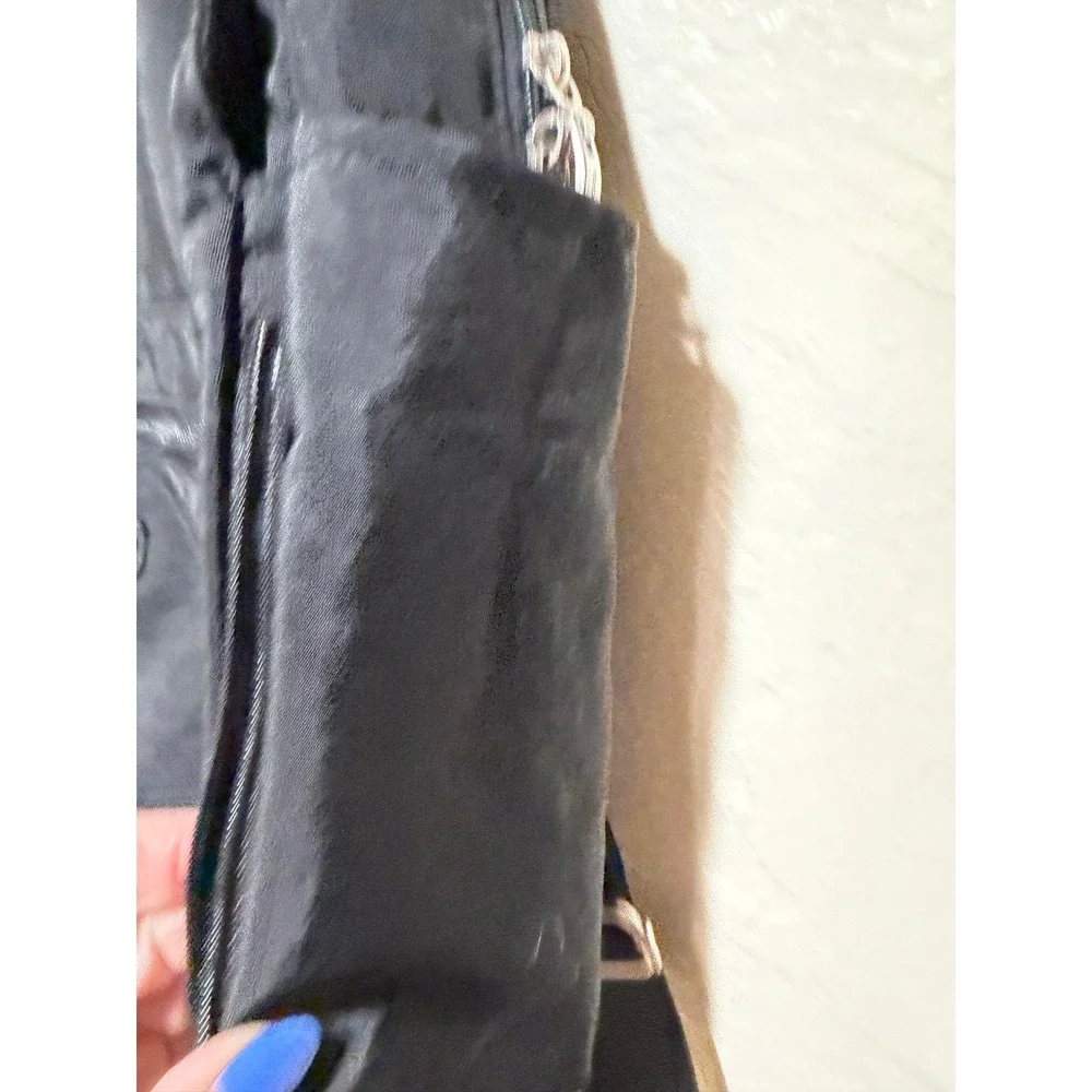 Baggallini Black Nylon‎ Backpack Circular Handle Travel Bag Silver Hardware